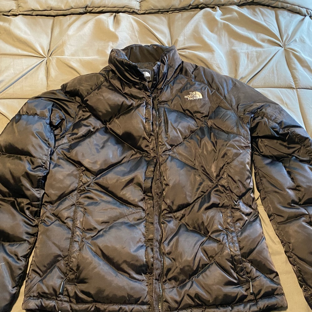 The North Face 550 Women's Down Nuptse Puffer Jacket Quilted Black XL